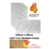 Renkli Duvarlar 4 ADET 60x120cm Alternatif Kaplama UV PVC İcemerg Mermer Desenli Ev Ofis Otel Duvar Kaplama Paneli