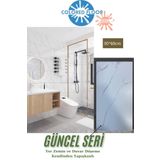 Renkli Duvarlar 60-30 Cm Beyaz Mermer Desen Yapışkanlı Yer Duvar Döşemesi Nwyp10