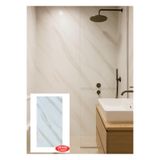 Renkli Duvarlar 60x30cm Shiny Krem-Toprak Mermer Desenli Yapışkanlı Mutfak Banyo Kaplama Duvar Paneli Kağıdı TX-106