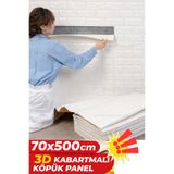 Renkli Duvarlar 70cmx500cm 3,5 m2 Alan Kaplar Tek Parça Rulo Kendinden Yapışkanlı Esnek Köpük Duvar Kağıdı Paneli 3D