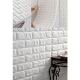 Renkli Duvarlar 70X38 CM(0,27M2)KENDINDEN Yapışkanlı 3D Esnek Duvar Kağıdı Paneli