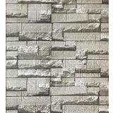 Renkli Duvarlar 70x38cm (0,26 M2)kendinden Yapışkanlı 3 Boyutlu Yığma Tuğla Gri Duvar Kağıdı Paneli Nw115
