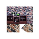 Renkli Duvarlar 70x38cm 3d Lacivert Kiremit Tuğla Desen Kendinden Yapışkanlı Sünger Duvar Paneli Kağıdı