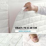 Renkli Duvarlar 70x38cm Puf 8mm Kalın Dolgulu Isı Ve Ses Yalıtımı Dekoratif Kendinden Yapışkanlı Duvar Paneli Kağıdı