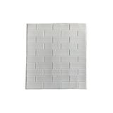 Renkli Duvarlar 70x70cm 1 Adet Nw63 Beyaz Sade Tuğla Kendinden Yapışkanlı Duvar Paneli 3mm Kalınlık