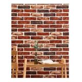 RENKLİ DUVARLAR 70x70cm 1 Adet Silinebilir Yapışkanlı Çok Tuğla Desen Salon Şömine Duvar Kağıdı Paneli NW149