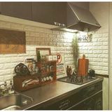 Renkli Duvarlar 70x77cm Mutfak Tezgah Arası 3d Kendinden Yapışkanlı Sünger Tuğla Duvar Kaplama Paneli Kağıdı
