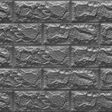 Renkli Duvarlar Arkası Yapışkanlı Açık Gri Tuğla Desen Duvar Kağıdı Panel 70X38CM