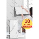 Renkli Duvarlar Banyo Wc Kaplama 10 Adet 30x60cm Yapışkanlı Köpük Silinebilir Suya Dayanıklı Duvar Paneli Kağıdı