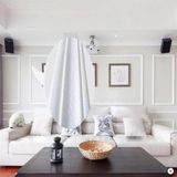 renkli duvarlar Beyaz 8x117 cm 4 Adet Kendinden Yapışkanlı Duvar Kağıdı Çıtası