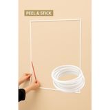 Renkli Duvarlar Beyaz Yapışkanlı 1 Adet 0.8mm x 280cm Duvar,Panel Mobilya Kenar Tablo Süpürgelik Şeridi çıta