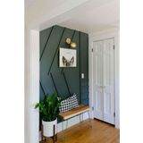 Renkli Duvarlar Boyanabilir Beyaz Düz Duvar Çıtası Dekoratif 4 Cm X 240 Cm 4 Adet