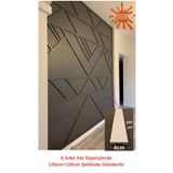 Renkli Duvarlar Boyanabilir Beyaz Düz Duvar Çıtası Dekoratif 4 Cm X 240 Cm