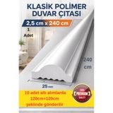 Renkli Duvarlar Boyanabilir Dekoratif Polimer Duvar Çıtası 2.5cm x 240cm Duvar Süsleri Koridor Salon Çıta Tasarım