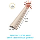 RENKLİ DUVARLAR Boyanabilir Dekoratif PVC Duvar Çıtası 4 Cm 1 Boy 240 Cm Duvar Süsleri Koridor Salon Çıta Tasarım