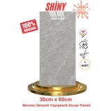 Renkli Duvarlar BS1725 Kendinden Yapışkanlı 1Adet 30x60cm Mermer Desenli Esnek Karavan Banyo Wc Duvar Kaplama Paneli