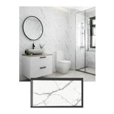 Renkli Duvarlar Bs1751 60x30cm Shiny Mermer Desenli Yapışkanlı Karavan Prefabrik Banyo Duvar Kaplama Paneli
