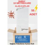 Renkli Duvarlar CF-1003 Shiny 10m2 55 Adet 30x60cm Yapışkanlı Mermer Desenli Karavan Banyo Wc Duvar Kaplama Paneli