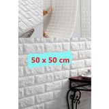 Renkli Duvarlar Cm 0,27 M² Silinebilir Kendinden Yapışkanlı Duvar Kağıdı Esnek Köpük Panel 3d Tuğla Desen 50x50