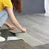 Renkli Duvarlar Colored Floor Beyaz Yapışkanlı Pvc Yer Döşeme Parkesi Lvt Ofis Mutfak Salon Otel Kaplama Parkesi