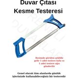 Renkli Duvarlar Duvar Çıtası Süpürgelik Panel Kesme Testeresi Demir Testere Pratik Demir Mdf Pvc Kesim Testere - 10 cm