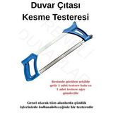 Renkli Duvarlar Duvar Çıtası Süpürgelik Panel Kesme Testeresi Demir Testere Pratik Demir Mdf Pvc Kesim Testere Mavi