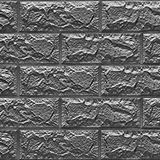 RENKLİ DUVARLAR Gri Yapışkanlı 3D Kabartmalı Duvar Kağıdı 70x38 cm 0,26 m2 NW02