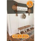 Renkli Duvarlar Iskandinav Mdf Duvar Çıtası 1 Paket 5 Adet 8 x 100 CM