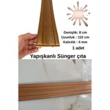 Renkli Duvarlar Kahverengi Düz 8cm-110cm Kendinden Yapışkanlı Çıta Çerçeve Süpürgelik