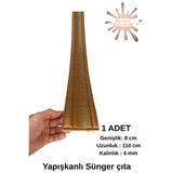 Renkli Duvarlar Kahverengi Düz 8Cm-110Cm Yapışkanlı Çıta Çerçeve Süpürgelikdüzkahve