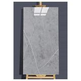 Renkli Duvarlar Kendinden Yapışkanlı 1 Adet 30x60cm Gri Mermer Desenli Esnek Banyo Wc Duvar Paneli Kağıdı Tx-058