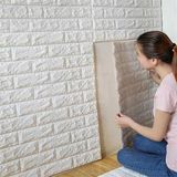 Renkli Duvarlar Kendinden Yapışkanlı Beyaz Duvar Paneli 3d Duvar Kağıdı