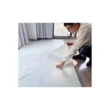 Renkli Duvarlar Kendinden Yapışkanlı Kırık Beyaz Seramik Desen Zemin Yer Kaplama Paneli 30x60cm Arkası Kauçuklu