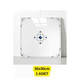 Renkli Duvarlar Mavi Motifli Desen 30cmx30cm Köpük Yapışkanlı Mutfak Banyo Kaplama Duvar Paneli Kağıdı CYCZT00212