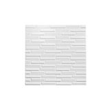 Renkli Duvarlar Nw55 Opak Küçük Taş Desen Kendinden Yapışkanlı Sünger Esnek Beyaz Duvar Paneli 70x77 cm 1 Adet 8,5mm