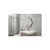 Renkli Duvarlar Shiny Gri-Toprak Mermer Desenli 60x30cm Yapışkanlı Mutfak Banyo Kaplama Duvar Paneli Kağıdı BS1725