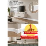 Renkli Duvarlar Süpürgelik Suya Neme Dayanıklı 8cmx240cm PVC Parke Seramik Salon Mutfak Süpürgeliği