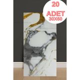 Renkli Duvarlar TJJC00-30x60cm 20 Adet Mermer Sünger Duvar Kendinden Yapışkanlı Ev Dekorasyonu Duvar Paneli Kağıdı