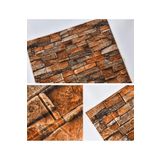 Renkli Duvarlar Yapışkanlı 3D Esnek Sünger Duvar Kaplama Kağıdı Paneli Salon Ofis Ev Tv Arkası 1 Adet 70x38 cm NW47