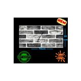 Renkli Duvarlar Yapışkanlı Dekoratif Tuğla Desen Gri TV Arkası Salon Ofis Duvar Kağıdı Paneli 70X35cm 1 Adet NW169