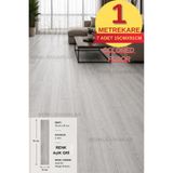 Renkli Duvarlar Yeni Nesil Yer Zemin Seramik Kaplama PVC-LVT Açık Gri 1M2 Alan Kaplar Yapışkanlı Parke NWYP02