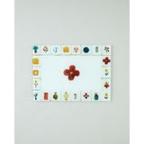 Renkli English Home Arnie Cam Kesme Tahtası 25x35 cm Mutfak İçin Pratik ve Estetik - 001-Renkli