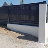 Renkli Evim Bahçe Çiti Kaplama Bahçe Çiti Seperatörü Euro Panel Tel Kaplama Düz Model Antrasit (1.73m)