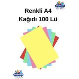 Renkli Fotokopi Kağıdı 100 Lü A4 Renkli Fotokopi Kağıdı