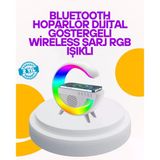 Renkli Işıklı 15W Kablosuz Şarjlı Masa Lambası Mir29973147