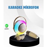 Renkli Işıklı Astronot Mini Bluetooth Speaker ve Karaoke Mikrofon Nemere - 1