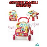 Renkli Işıklı Piyano Modlu Yürüteçli Aktivite Masası Çocuklar Için