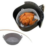 Renkli Isıya Dayanıklı Yıkanılabilir Silikon Fırın Ve Airfryer Yuvarlak Pişirme Matı 20 Cm (5264)