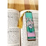 renkli izler atölyesi Sanatsal Tablo Temalı Metal Kitap Ayracı (Van Gogh-Pembe Güllü Vazo)
