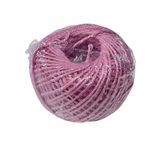 Renkli Jut -Jüt İpi, Kendir, Kırnap, Hasır İp 50gr 15 Açık Pembe